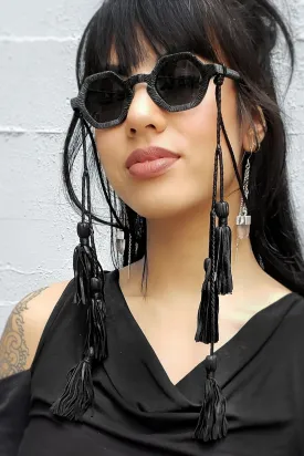 5D x Shade Braids 3 Tassel Sunglass Strings - Black