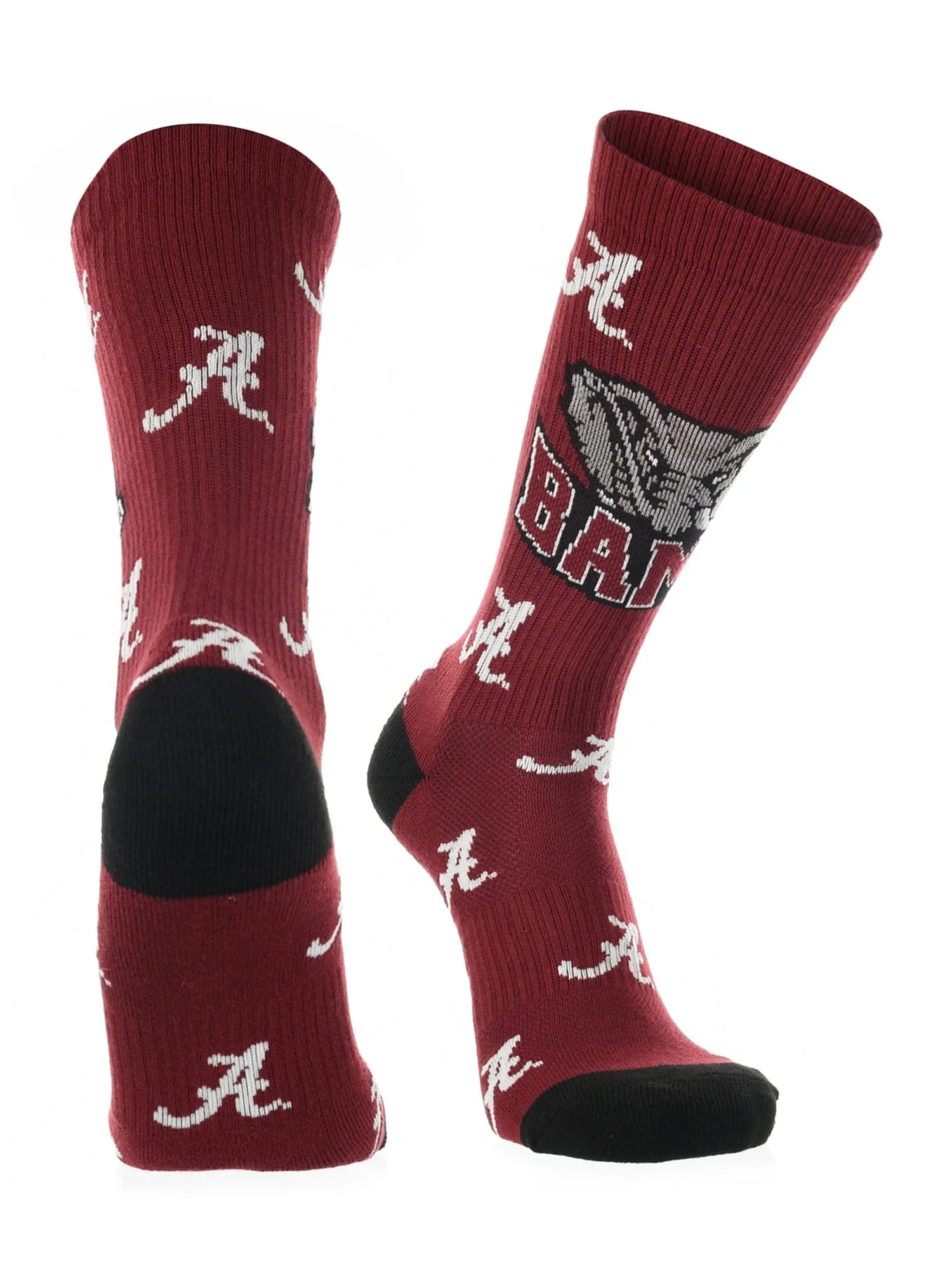 Alabama Crimson Tide Socks Crew Length Sock Mayhem