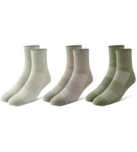 BOWO CUSHION ANKLE 3 PACK - NEUTRALS