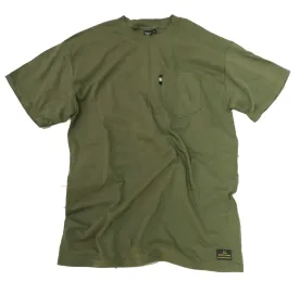 Brooklyn Work Ribbon S/S Pocket Tee Military Green