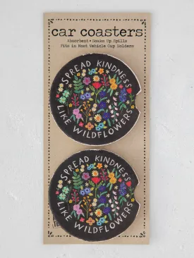 Car Coasters, Set of 2 - Spread Kindness