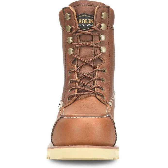 Carolina Men's Staple Gun 8" Carbon Comp Toe WP Work Boot -Tan- CA7571