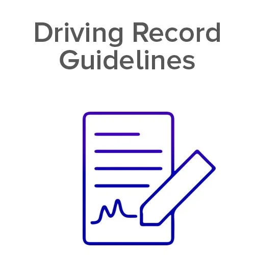 Driving Record Guidelines