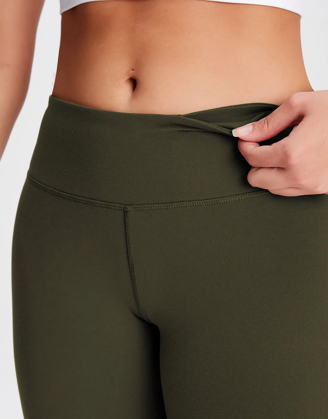 Essential Bootcut Yoga Pants (Dark Olive)