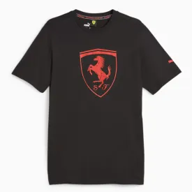 Ferrari Race Men's Tonal Big Shield T-Shirt Black by Puma