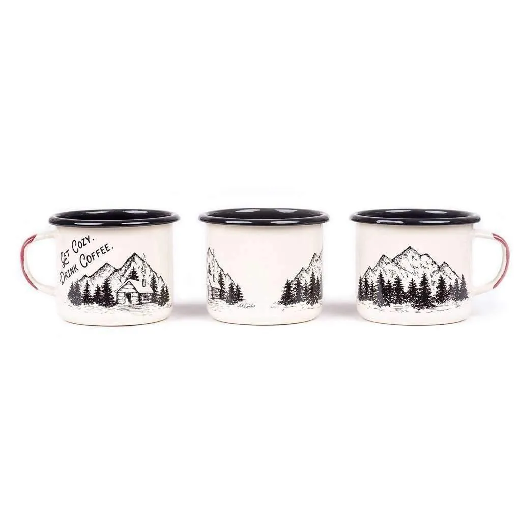 Get Cozy Enamel Mug