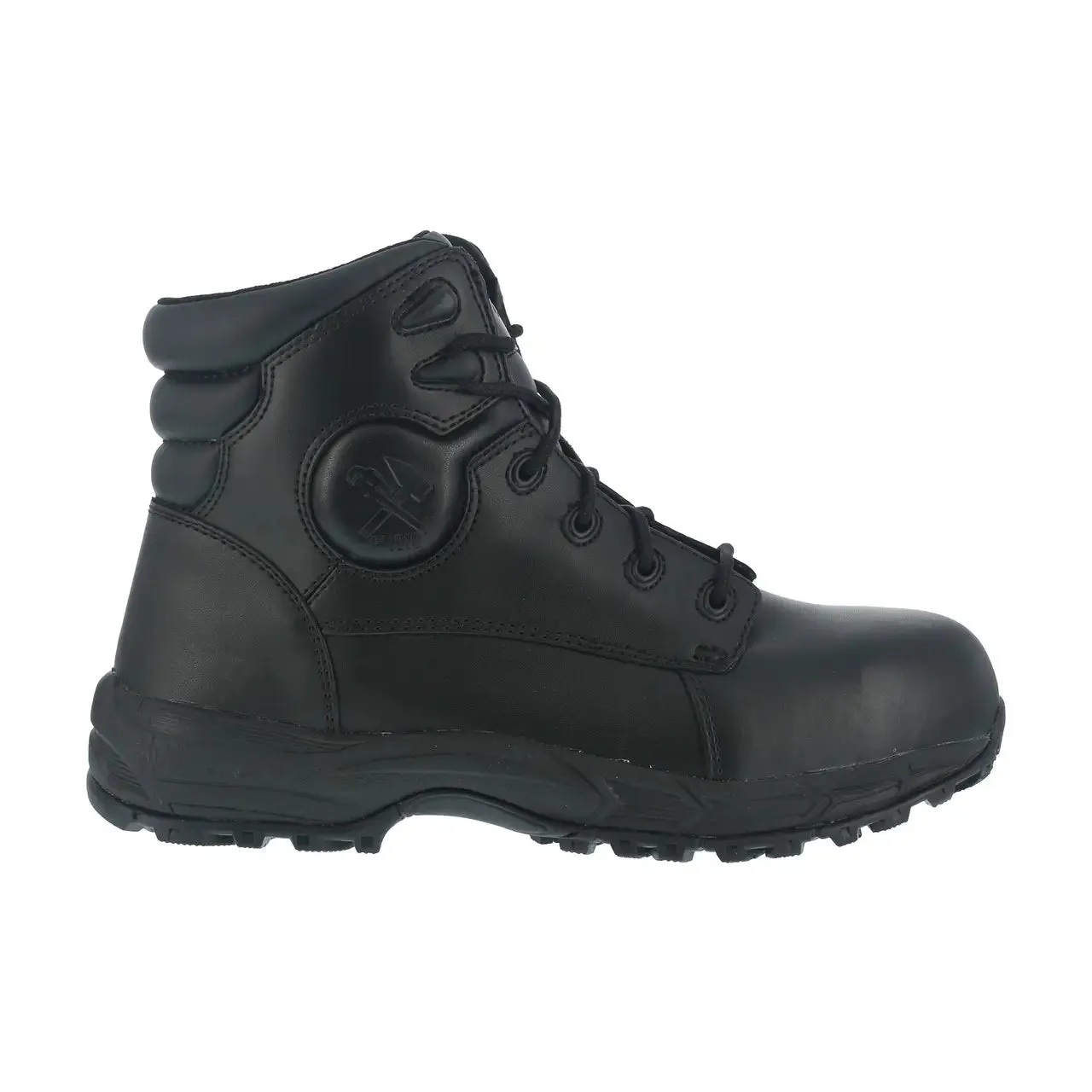 Ground Finish Steel-Toe 6" Work Boot Black