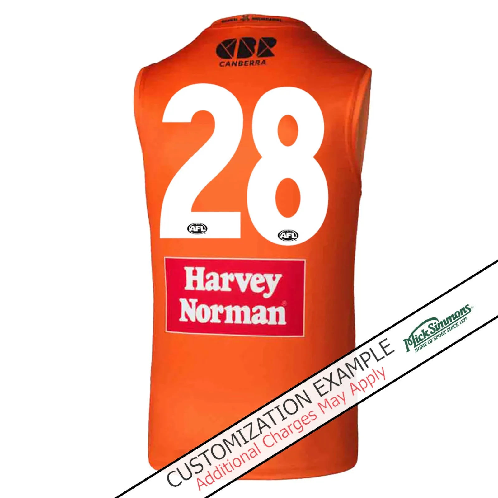 GWS Giants 2024 Men's Home Jersey AFL Guernsey