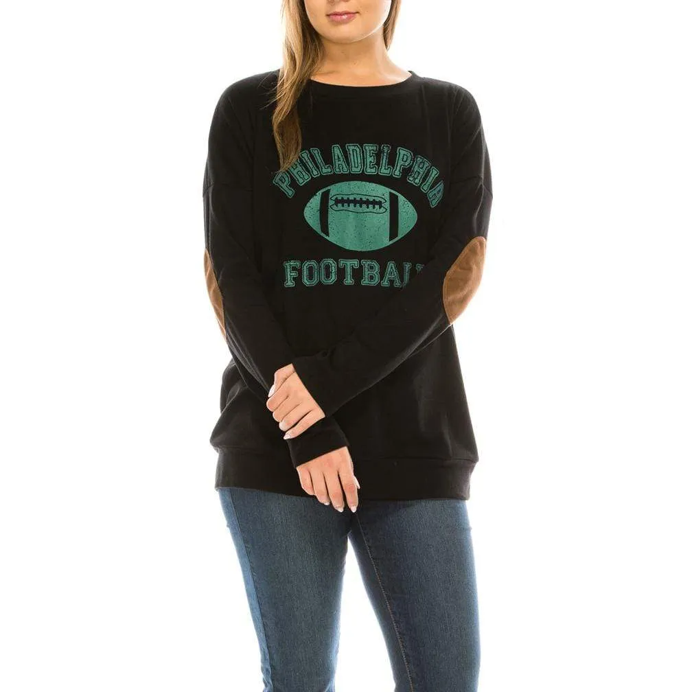 Haute Edition Women's Game Day Football Sweatshirt