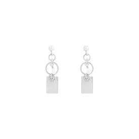 Indy Freshwater Pearl Earrings - Silver