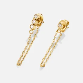 Mara Crystal Chain Earrings