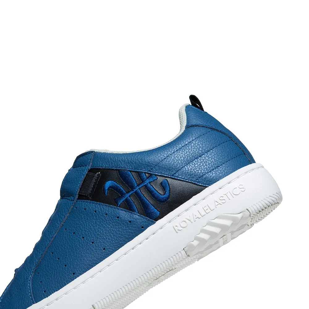 Men's Icon 2.0 Blue Black Logo Leather Sneakers 06514-559