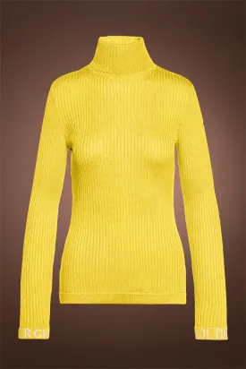 Mira Turtleneck Ski Sweater - Sunshine