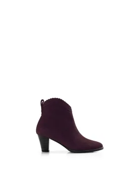 Regina Ankle Boot - Plum