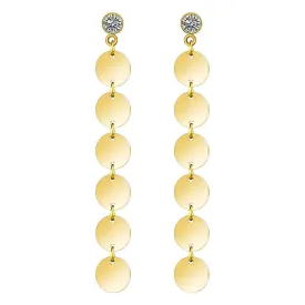 Reriti Intensity 18K gold plated Circle Drop Earrings