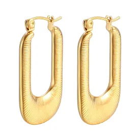 Reriti Intensity 18K gold plated Snake Hoop Earrings