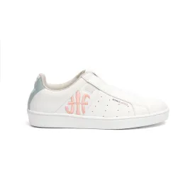 Women's Icon Genesis Crown White Pink Blue Leather Sneakers 91992-501